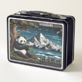 パンダの木の丘:竹のおやつ メタルランチボックス (裏面)