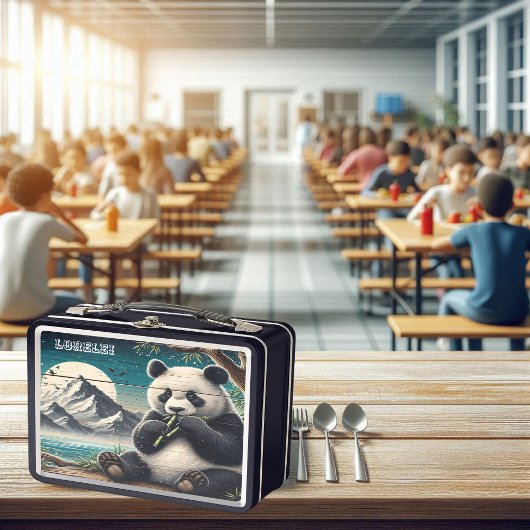パンダの木の茂ったパン:竹の寛大さ メタルランチボックス