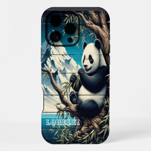 パンダの森の隠れ家: 竹の喜び iPhoneケース (裏面)