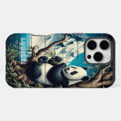 パンダの森の隠れ家: 竹の喜び iPhoneケース (裏面横)