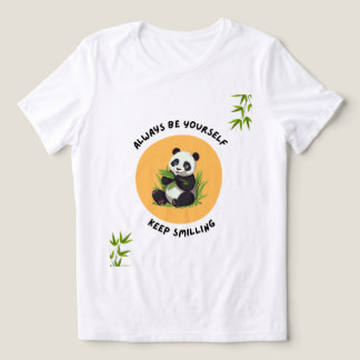 パンダの楽しい雰囲気Tシャツデザイン トライブレンドＴシャツ