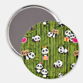 パンダの模様2 マグネット (正面/裏面)