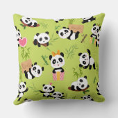 パンダの模様3 クッション (裏面)