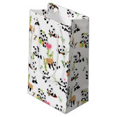 パンダの模様 スモールペーパーバッグ (裏面アングル)