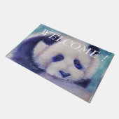 パンダの歓迎 ドアマット (アングル)