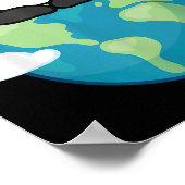 パンダの母おもしろい地球日 ポスター (角)