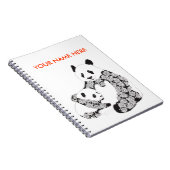 パンダの母及びベビーカブス ノートブック (右側)