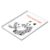 パンダの母及びベビーカブス ノートブック (左側)