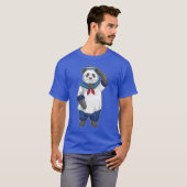 パンダの水兵キャップ Tシャツ (正面フル)