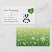 パンダの環境にやさしいことをしようの名刺 名刺 (正面/裏面)