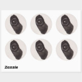 パンダの眼差し - Gaze Collection ラウンドシール (シート)