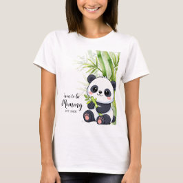 パンダの竹のベビーシャワー  Tシャツ