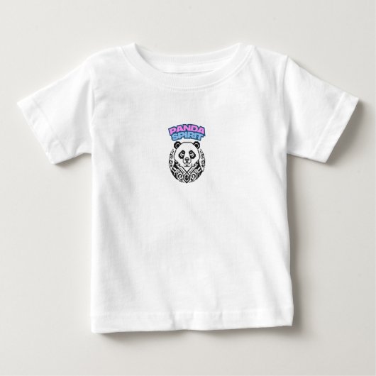 パンダの精神 ベビーTシャツ (正面)