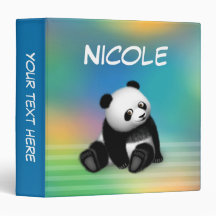 パンダの糖菓の糖菓3のリングバインダ