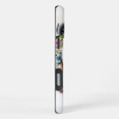 パンダの花の水彩画 iPhoneケース (右側面)