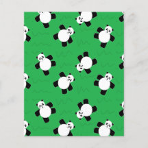 パンダの草の上に寝る