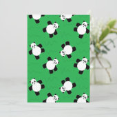 パンダの草の上に寝る アドバイスカード (スタンド正面)