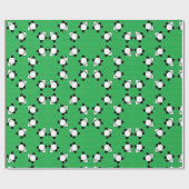 パンダの草の上に寝る ラッピングペーパー (フラット)