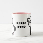 パンダの規則のマグ ツートーンマグカップ (中央)