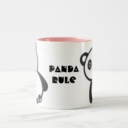 パンダの規則のマグ ツートーンマグカップ (中央)