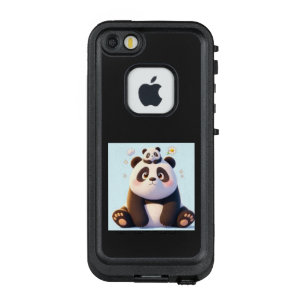 パンダの親子の愛らしいひととき LifeProof FRÄ’ iPhone SE/5/5sケース