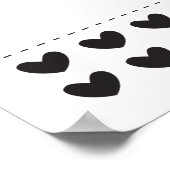 パンダの誕生日パーティーゲームで鼻をピン留めする ポスター (角)