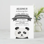 パンダの誕生日パーティー 招待状 (スタンド正面)