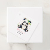 パンダの誕生日招待状, パンダの女の子の誕生日 フェイバータグ (インサイチュ)