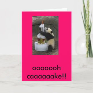 パンダの誕生日 カード