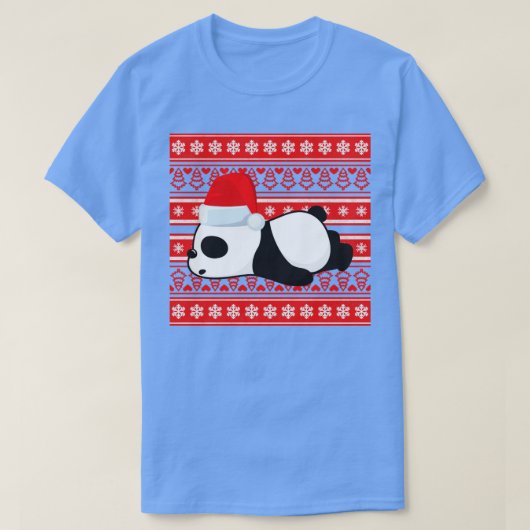 パンダの醜いクリスマス Tシャツ (デザイン正面)