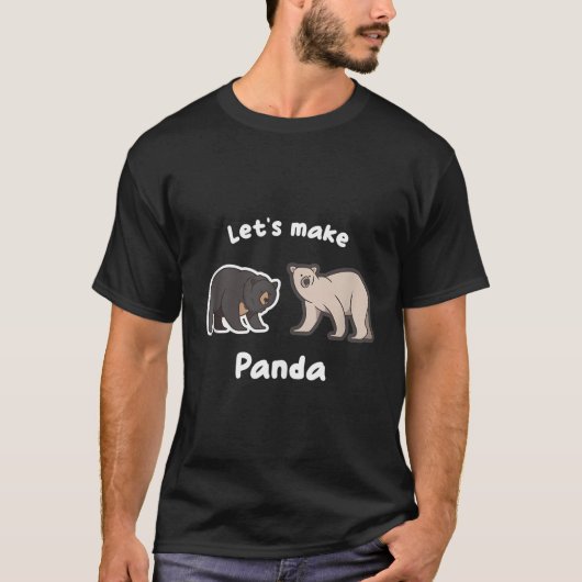 パンダの野生のパンダ竹を作ろう Tシャツ (正面)