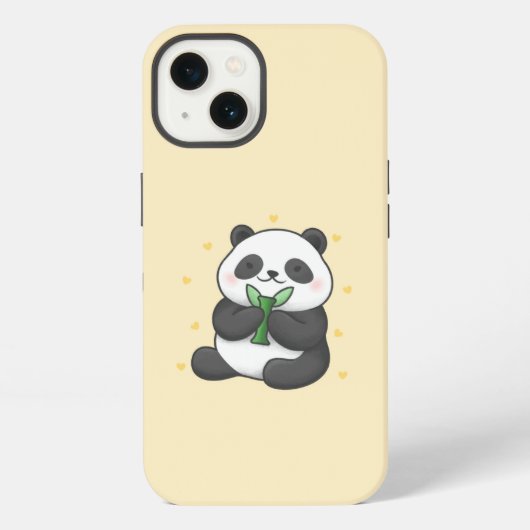 パンダの電話代 iPhoneケース (裏面)