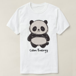 パンダの静かなエネルギー Tシャツ