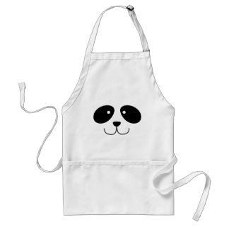 パンダの顔のエプロン スタンダードエプロン