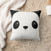 パンダの顔 クッション (ブランケット)