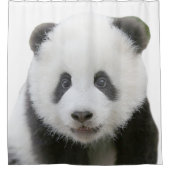 パンダの顔 シャワーカーテン (正面)