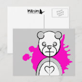 パンダの飛沫 ポストカード (正面/裏面)