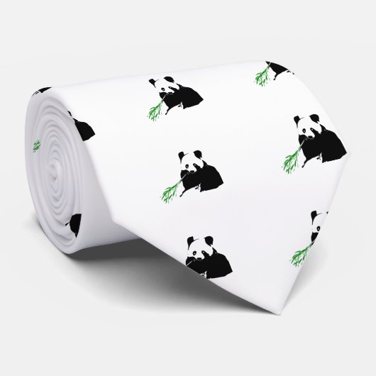パンダの食べ物のタケ ネクタイ (ロール)