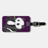 パンダの食べ物のタケ ラゲッジタグ (正面横)