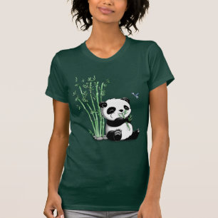 パンダの食べ物のタケ Tシャツ