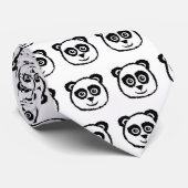 パンダの首のタイ ネクタイ (ロール)