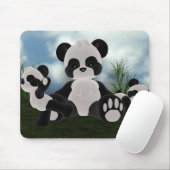パンダのBearzの晴れた日のマウスパッド マウスパッド (マウス)