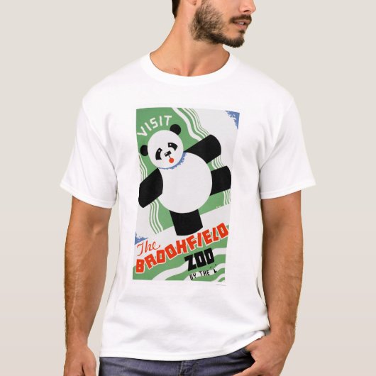パンダのBrookfieldの動物園1938 WPA Tシャツ (正面)