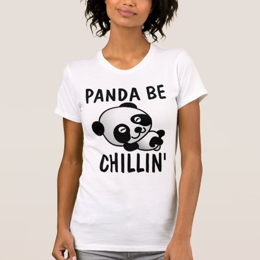 パンダのTシャツおもしろい、 Tシャツ (正面)