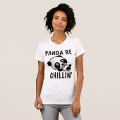 パンダのTシャツおもしろい、 Tシャツ (正面フル)