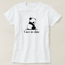 パンダのTシャツかわいいジャイアントパンダの悲しいパンダシャツ