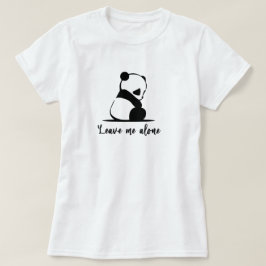 パンダのTシャツかわいいジャイアントパンダの悲しいパンダシャツ Tシャツ