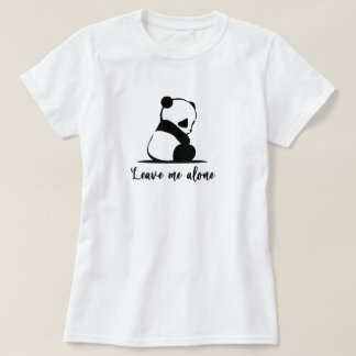 パンダのTシャツかわいいジャイアントパンダの悲しいパンダシャツ Tシャツ