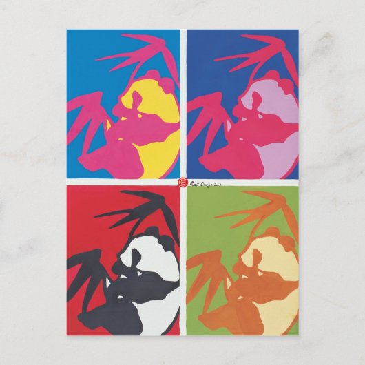 パンダはがき ポストカード (正面)