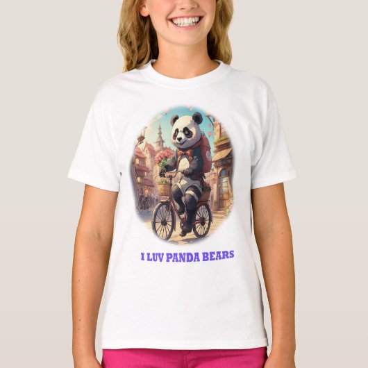 パンダはクマ Tシャツ (正面)
